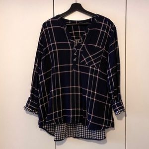Super soft cotton plaid shirt